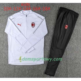 AC Milan Dziecięcy Komplet Bluzy Treningowe Biały 2018-2019